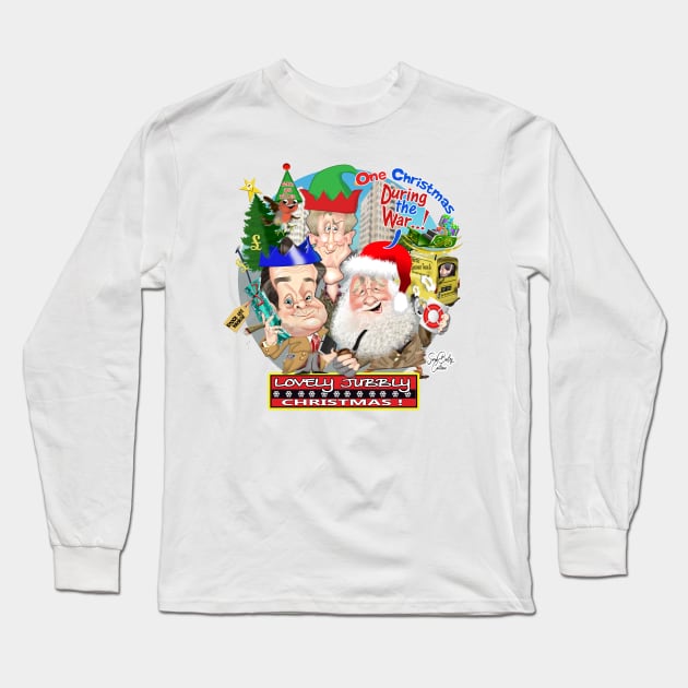 Only Fools and Horses Christmas Long Sleeve T-Shirt by Sarah Bailey TV Cartoons